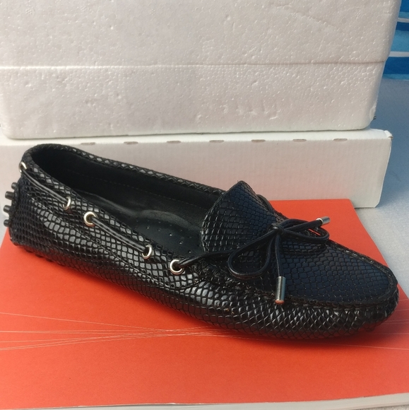 760cad Tods Gommino Loafer, Glossy Shiny Snakeskin Italian Leather size 6 - Picture 14 of 14